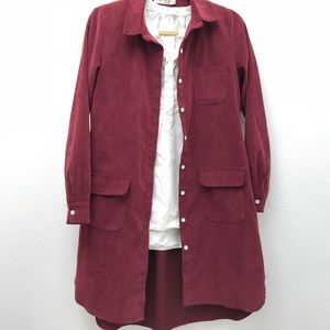 Long button down shirt